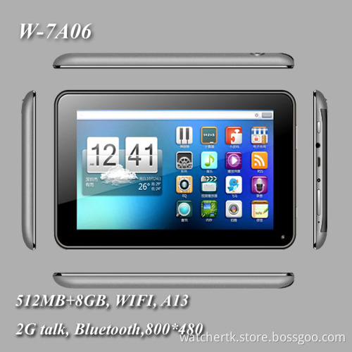 7 Inch Tablet PC Android 4.0 WiFi 2g Talk Bluetooth